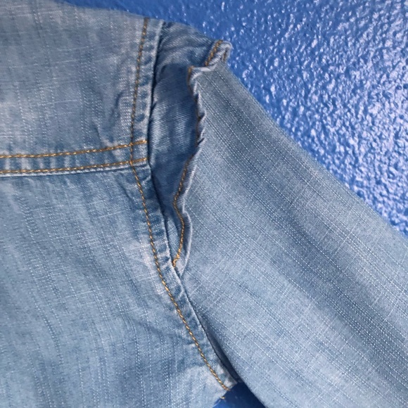 Matilda Jane Lyles Chambray Denim Button Down Shirt. Long Sleeve. Size 4. EUC. - Picture 11 of 15